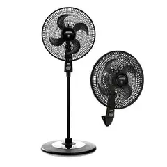 SAMURAI - Ventilador Air Protec Maxx 2 en 1 60 Watts 3 velocidades Negro, 16 Pulgadas