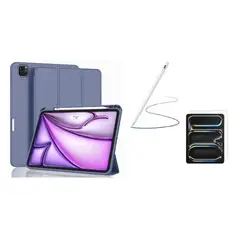 GENERICO - Estuche Smart Case Con Lápiz y Vidrio Compatible Con Ipad A16