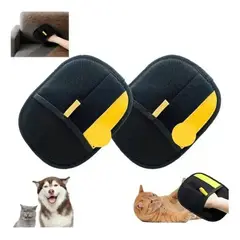 GENERICO - Guantes Removedores De Pelo Para Mascotas X2 Negro