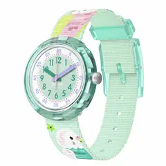 SWATCH - Relojes Flik Flak Niño Happy Budgies Reloj Plástico Verde ZFPNP160