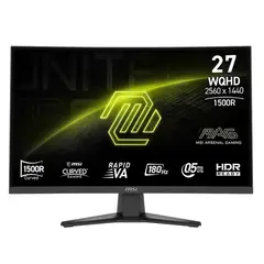 MSI - Monitor Gamer Curvo 27" MAG 275CQF E18 - WQHD 180Hz 0.5ms Reclinable