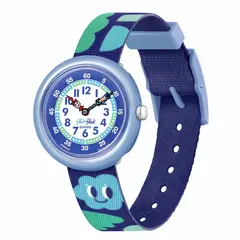SWATCH - Relojes Flik Flak Niño Smiling Clouds. Reloj Plástico Azul ZFBNP227