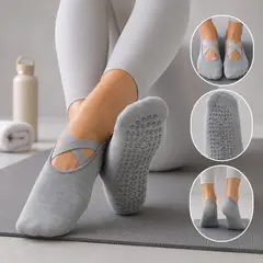 GENERICO - Medias Baletas Para Yoga Pilates Antideslizantes unisex