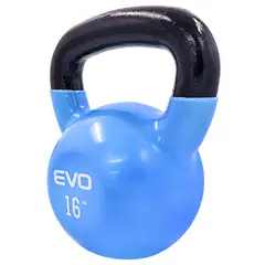 EVOLUTION FITNESS - Pesa Rusa Evolution Recubierta En Vinilo 16 Kg Azul