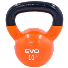 EVOLUTION FITNESS - Pesa Rusa Evolution Recubierta En Vinilo 10 Kg Naranja