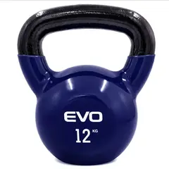 EVOLUTION FITNESS - Pesa Rusa Evolution Recubierta En Vinilo 12 Kg Azul