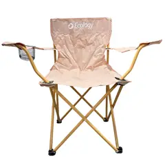 ECOLOGY - Silla Plegable de Camping Playera Weekend Beige