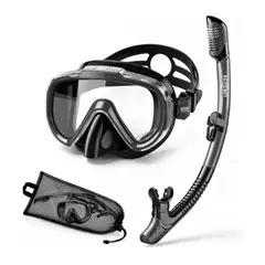 GENERICO - Set Snorkel Careta Gafas Buceo Mascara Natacion Profesional