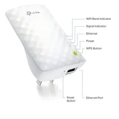 TP LINK - Repetidor Extensor De Rango Wifi Dual Band 5g Tp-link Ac750 Color Blanco