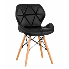 AMERICAN GENERICS - Silla De Comedor Estilo Eames Acolchada Con Patas De Madera
