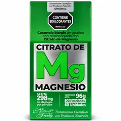 NATURAL FRESHLY - ALIMENTO CON CITRATO DE MAGNESIO X 96G X 60 UNIDADES/