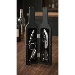 GENERAL - Set De Vinos Profesional Abridor, Vertedor, Tapón Y Estuche