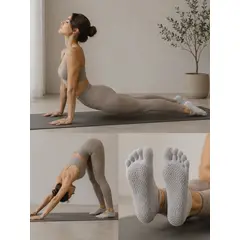 GENERICO - Medias baletas para yoga deditos