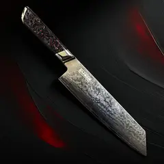 EMBER - Cuchillo Kiritsuke Esparta 8.5 - Acero S35VN Damasco