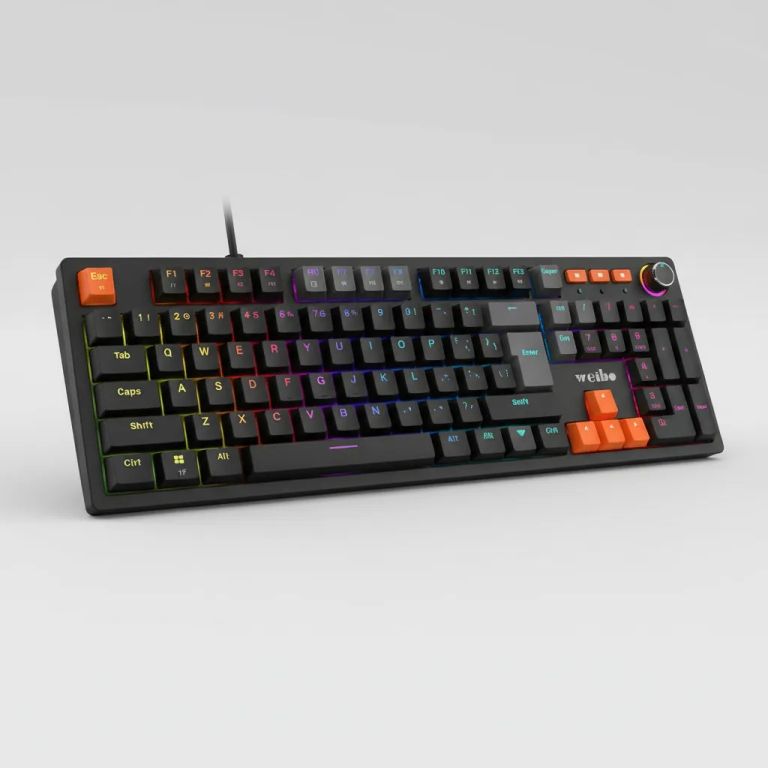 Imagen de Teclado Mecánico Gamer RGB WB-555 USB para PC