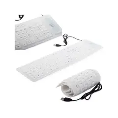 AMERICAN GENERICS - Teclado Flexible USB Resistente Al Agua Silicona Compacto Portátil