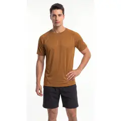BELIFE - Camiseta deportiva café para hombre