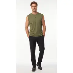 BELIFE - Camiseta deportiva manga sisa verde para hombre