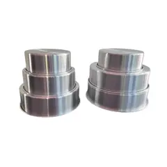 GENERAL - SET DE MOLDES PARA TORTAS X 6 MOLDES REDONDOS