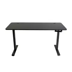 ERTEK - Escritorio Ajustable Manual Negro 140x60