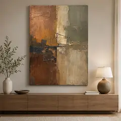 HOMUS - CUADRO CANVAS SIN MARCO HORIZONTE DE TIERRA 120X80cms