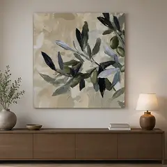 HOMUS - CUADRO CANVAS SIN MARCO SUSURRO DE OLIVO 90X90cms