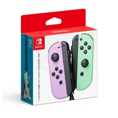 NINTENDO SWITCH - Controles Joy Con Pastel y Verde