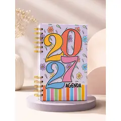 GENERICO - Agenda 2027 semanal planificador diario control de gastos anillada tapa dura
