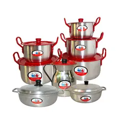GENERAL - COMBO OLLAS RECTAS X5 Y CALDEROS #4 Y #6 + OLLETA 2 LITROS