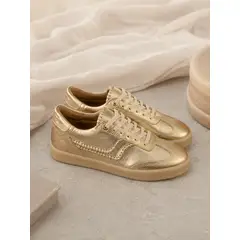 CALZADO BONT - Tenis De Cuero Para Mujer Champán Atenea Bont