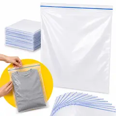 GENERICO - Bolsas Ziplock Transparentes 29x39,5cm x100