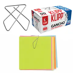 KLIPP - Ganchos Clip Mariposa 50 Unidades