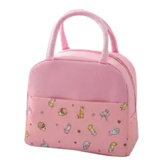 IKSA - Bolso Lonchera Con Aislamiento Térmico 20 X 22 Cm Color Rosado Diseño Gatos