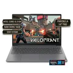 Lenovo - V14 G5 INTEL CORE i5 210H, RAM DDR5 16GB , SSD 512GB, 14" FHD, GRIS OSCURO