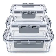 GENERICO - Set de Recipientes Herméticos para Alimentos x3