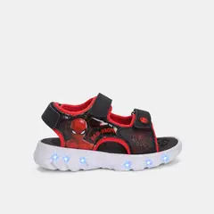 MARVEL - Sandalias Con Luces Para Niño Licenses Negro Flint Junior Boys 6 +