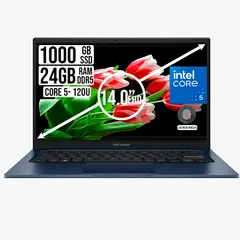 ASUS - Portatil Vivobook 14 Intel Core 5 120U Ram 24GB SSD 1TB LED FHD 14"