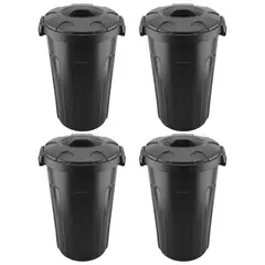 ENERGY PLUS - Set x4 Caneca 70 Litros Hermética con Tapa Click Resistente