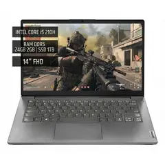 Lenovo - V14 G5 INTEL CORE i5 210H, RAM DDR5 24GB , SSD 1TB, 14 FHD, GRIS OSCURO