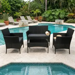 RTA DESIGN - Sala de Terraza Mime, Negro y Gris
