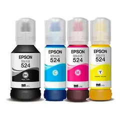 EPSON - KIT 4 COLORES T524 (T524120 Negro, T524220 Cian, T524320 Magenta, T524420 Amarillo)