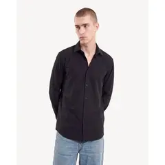 SEVEN SEVEN - Camisa Viori Regular Para Hombre Negro