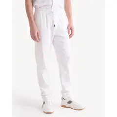 SEVEN SEVEN - Pantalón Carrot En Lino Para Hombre Marfil
