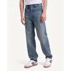 SEVEN SEVEN - Jean Loose Taper Para Hombre Azul