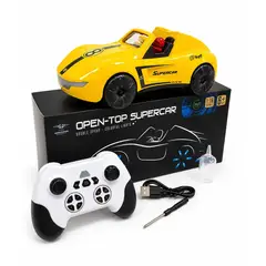 JUGUETERIA EXPRESS - Carro control remoto amarillo con pasajeros