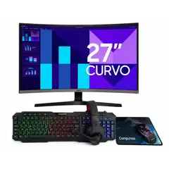 SAMSUNG - MONITOR ESSENTIALl S3 S39GD 27" CURVO - 100HZ FHD - PANEL VA - 4MS + COMBO 4 EN 1