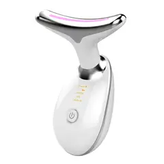 GENERICO - Masajeador facial antiarrugas recargable con luz led 7 colores