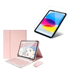 GENERICO - Forro Estuche Teclado, Mouse Y Vidrio Compatible Con Lenovo Idea Tab 11