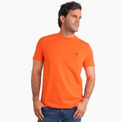 NAUTICA - Camiseta Básica Hombre Naranja