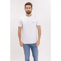 NAUTICA - Camiseta Básica Hombre Blanco